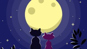 Video Thumbnail: Black Cat Radio - Moonlight Cats (Chill Study Lofi Hip Hop Beats to Relax Stress Relief) -