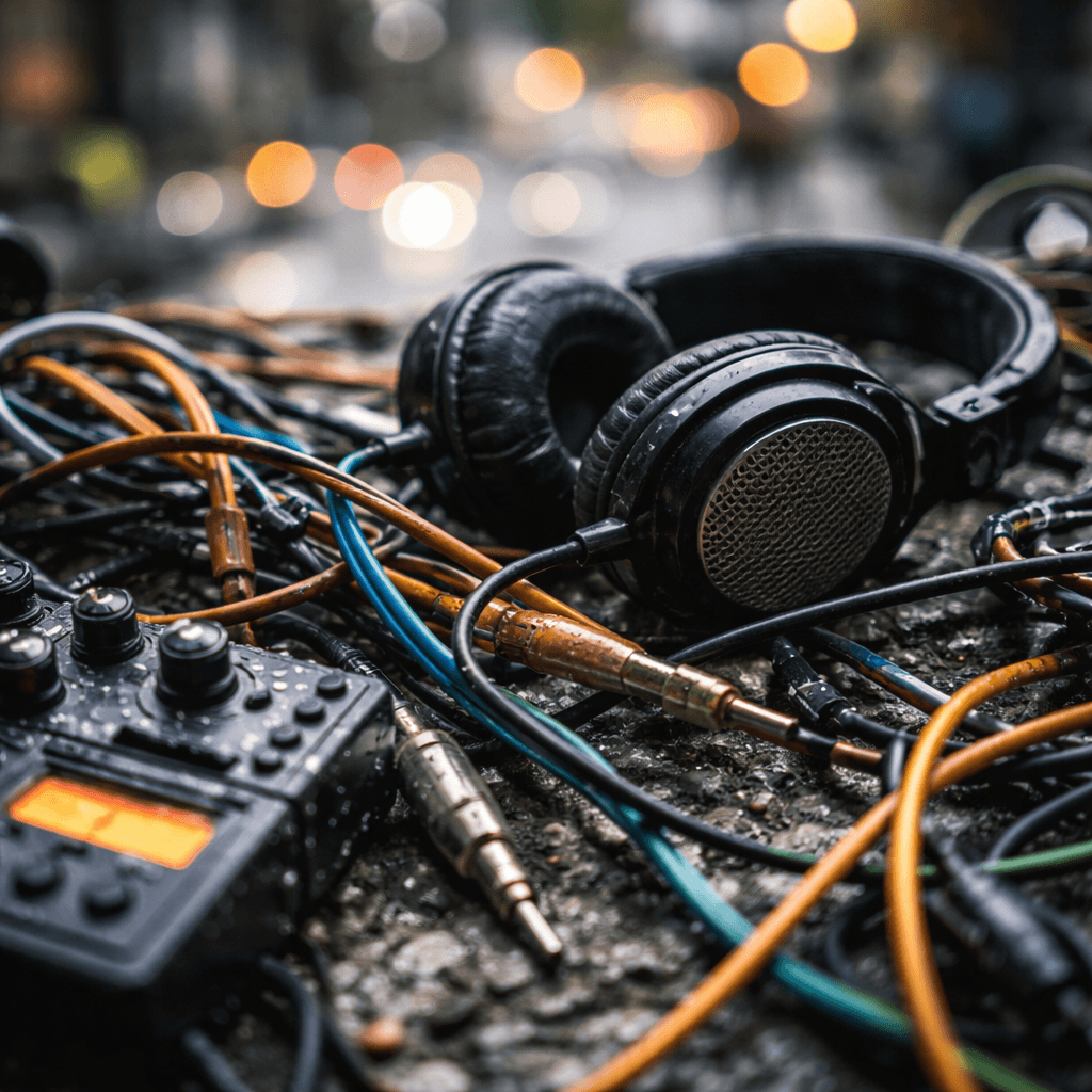 abstract representation of chaotic ambient soundscapes